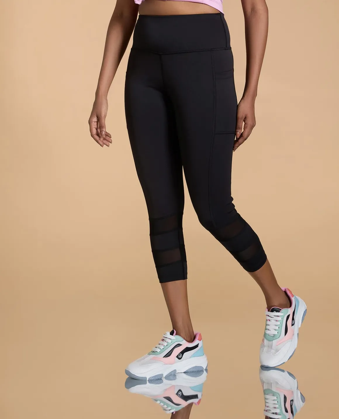 Active Mesh 7/8th Sports Leggings