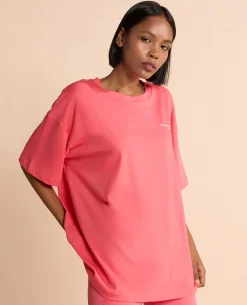 Cotton Oversized Printed Graphic Tshirt Apple