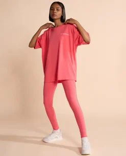 Cotton Oversized Printed Graphic Tshirt Apple