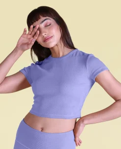 Cotton Ribbed Yoga Top