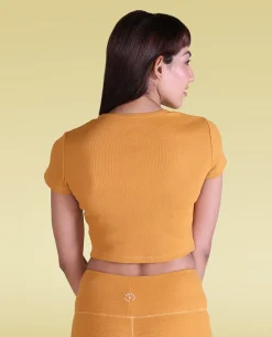 Cotton Ribbed Yoga Top
