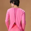 Cotton Yoga Top Pink