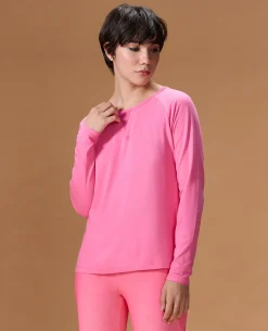 Cotton Yoga Top Pink