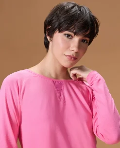 Cotton Yoga Top Pink