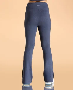 Criss Cross Cotton Flare Pants For Girls