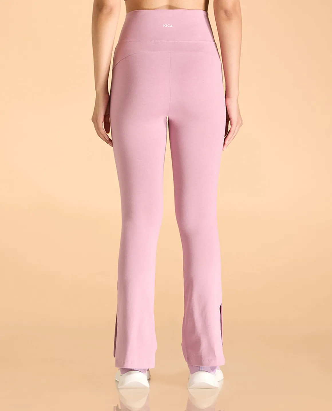 Criss-Cross Cotton Flare Pants