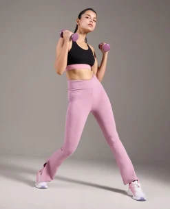 Criss-Cross Cotton Flare Pants