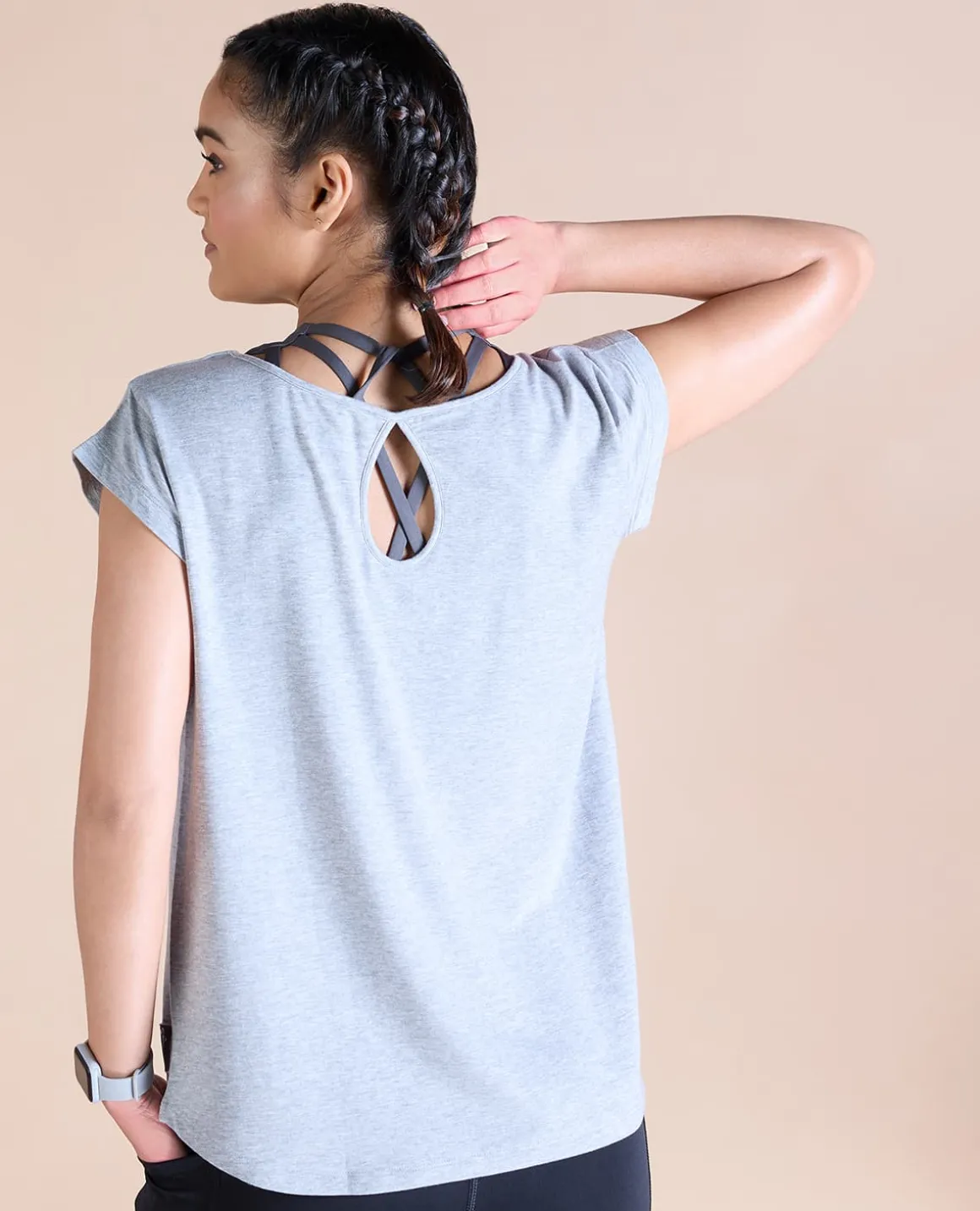 Ease In Tencel Top With Back Keyhole