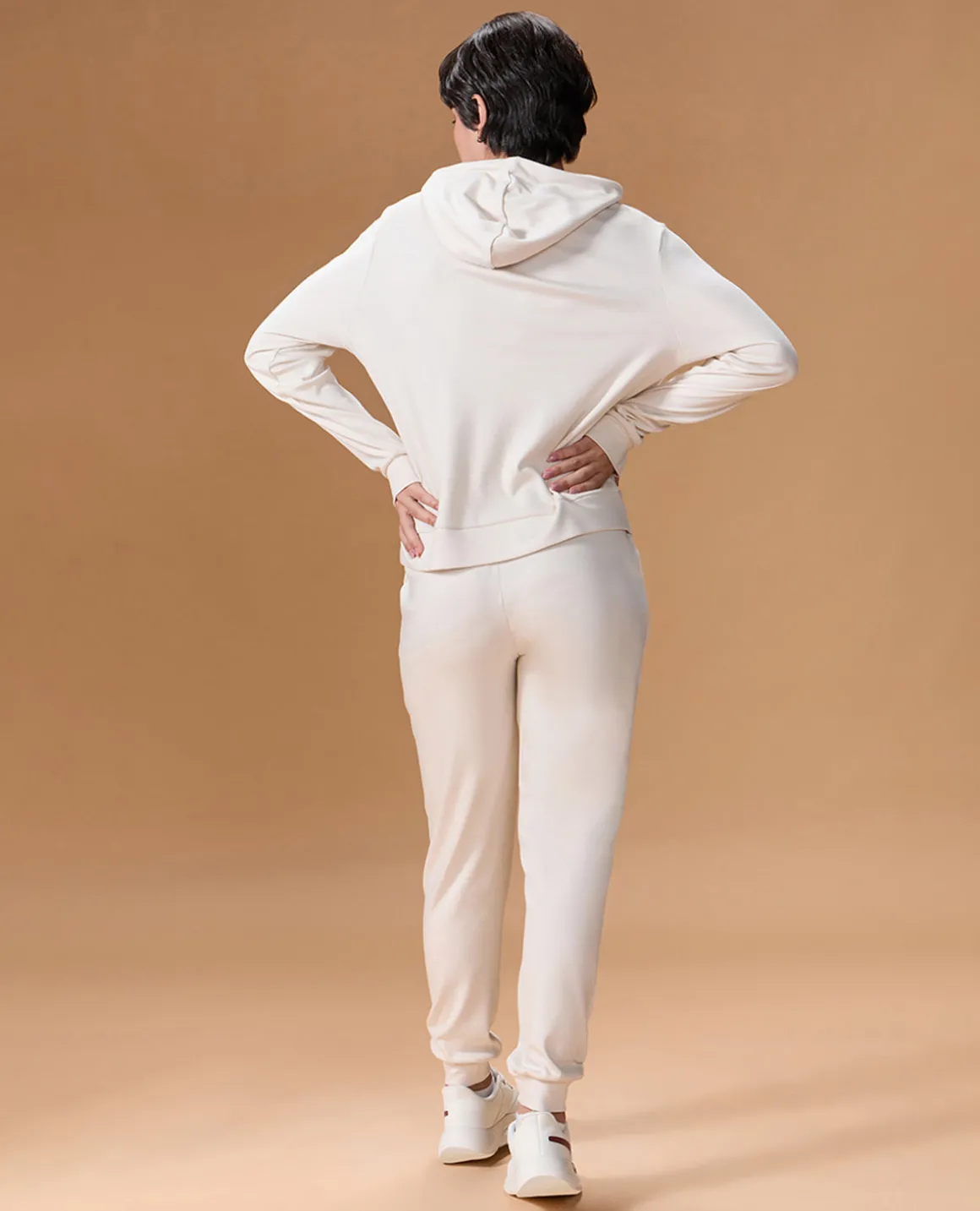 Extra Soft Cotton Hoodie and Track Pants White