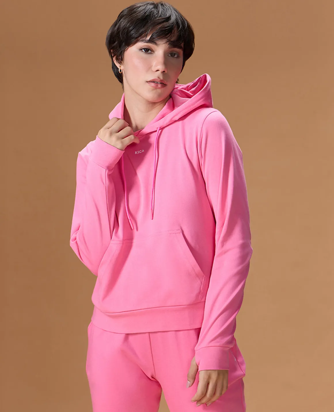 Extra Soft Cotton Hoodie and Track Pants Pink