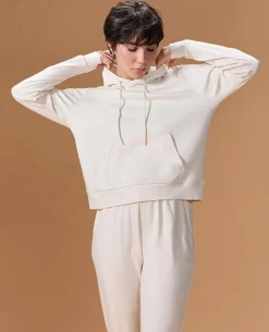 Extra Soft Cotton Hoodie and Track Pants White