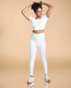 Feather Feel Ruched Crop Top