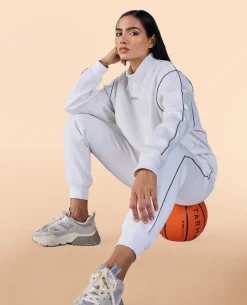 Fleece Oversized Sweatshirt White
