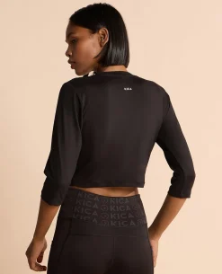 Gym Feather Feel Crop Top Black