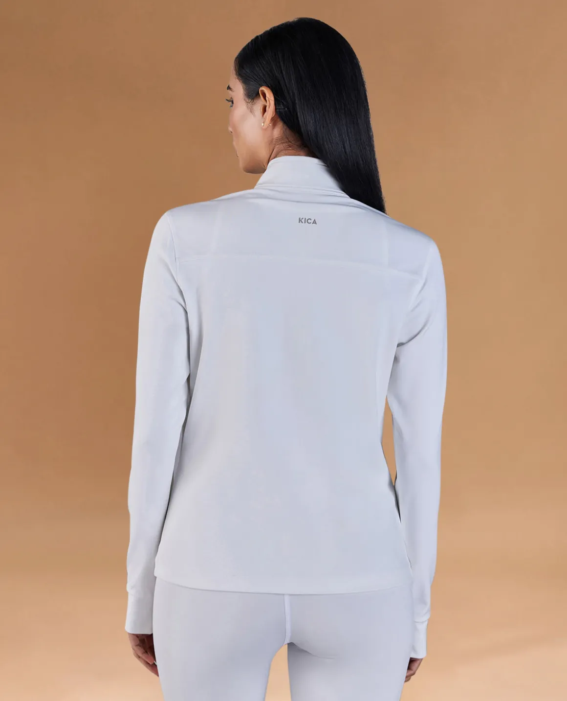 Gym Training Jacket in Second SKN Fabric White