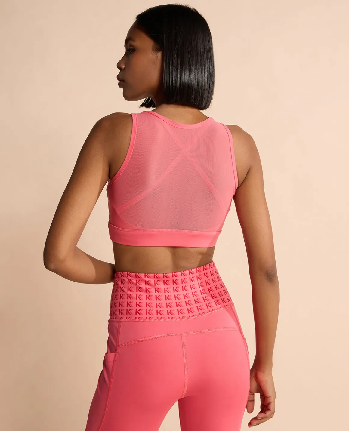 High Impact & Full Coverage Mesh Sports Bra