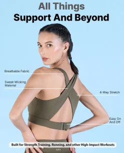 High Impact & Full Coverage Crostini Sports Bra