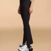 High Waist Ribbed Flared Pants