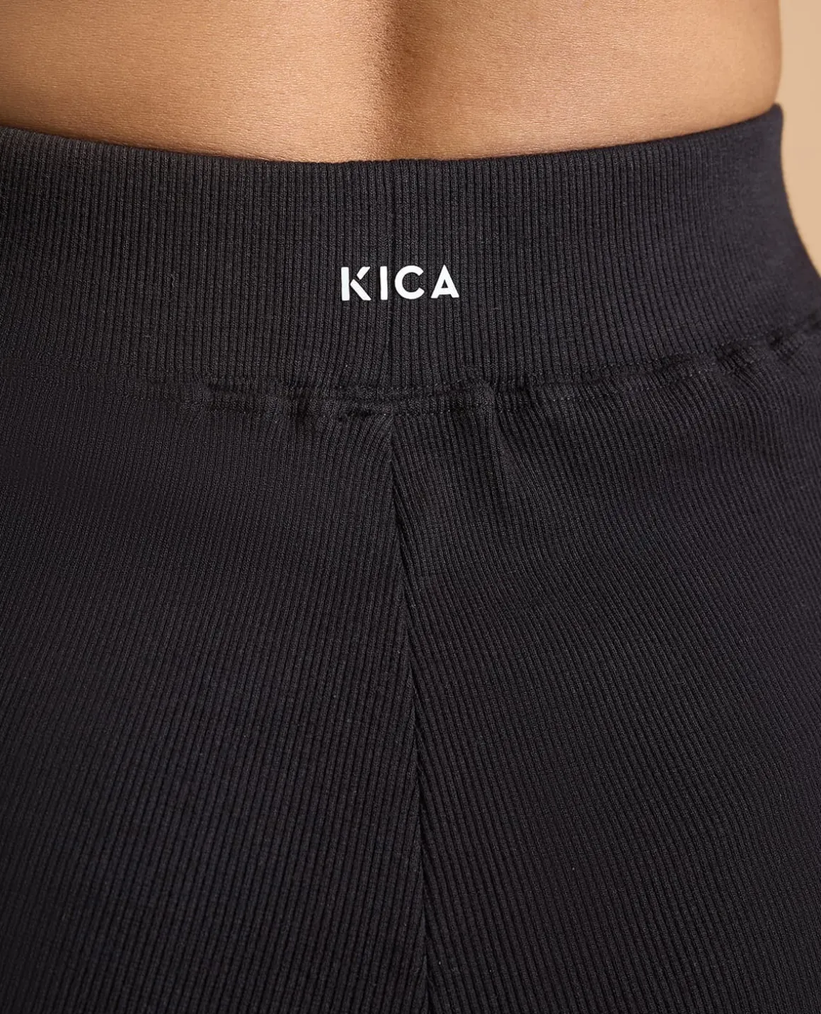 High Waist Ribbed Flared Pants