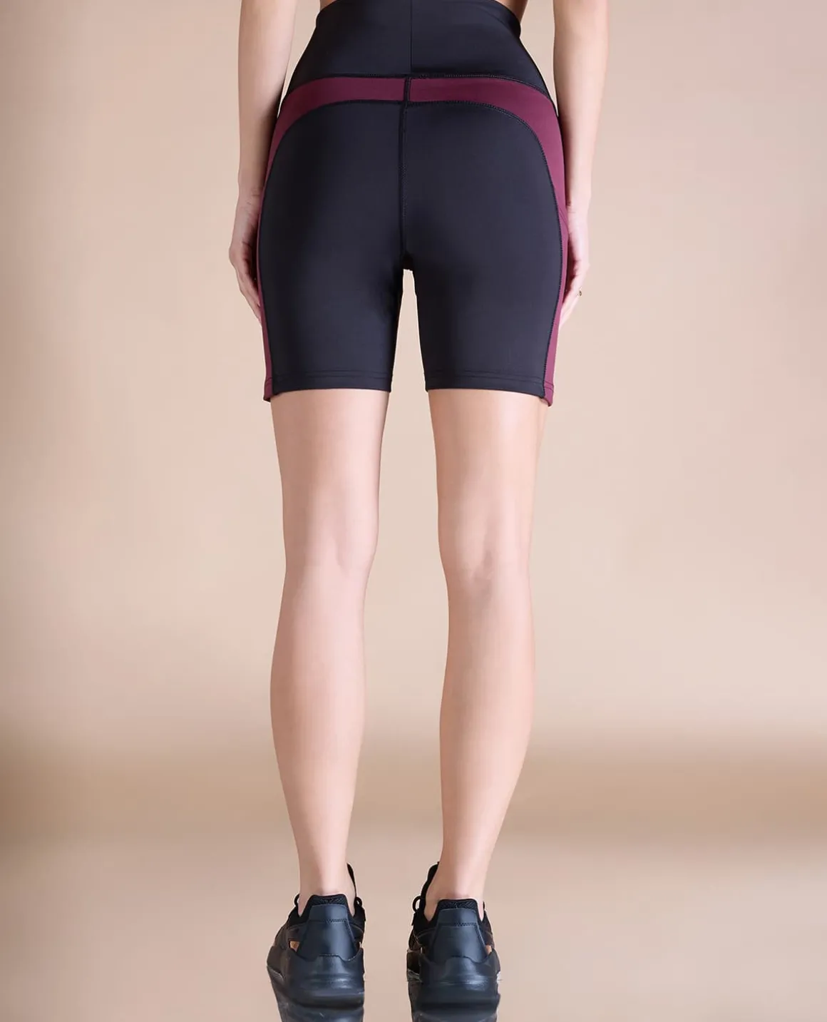 High Waisted Cycling Shorts in Second SKN Fabric
