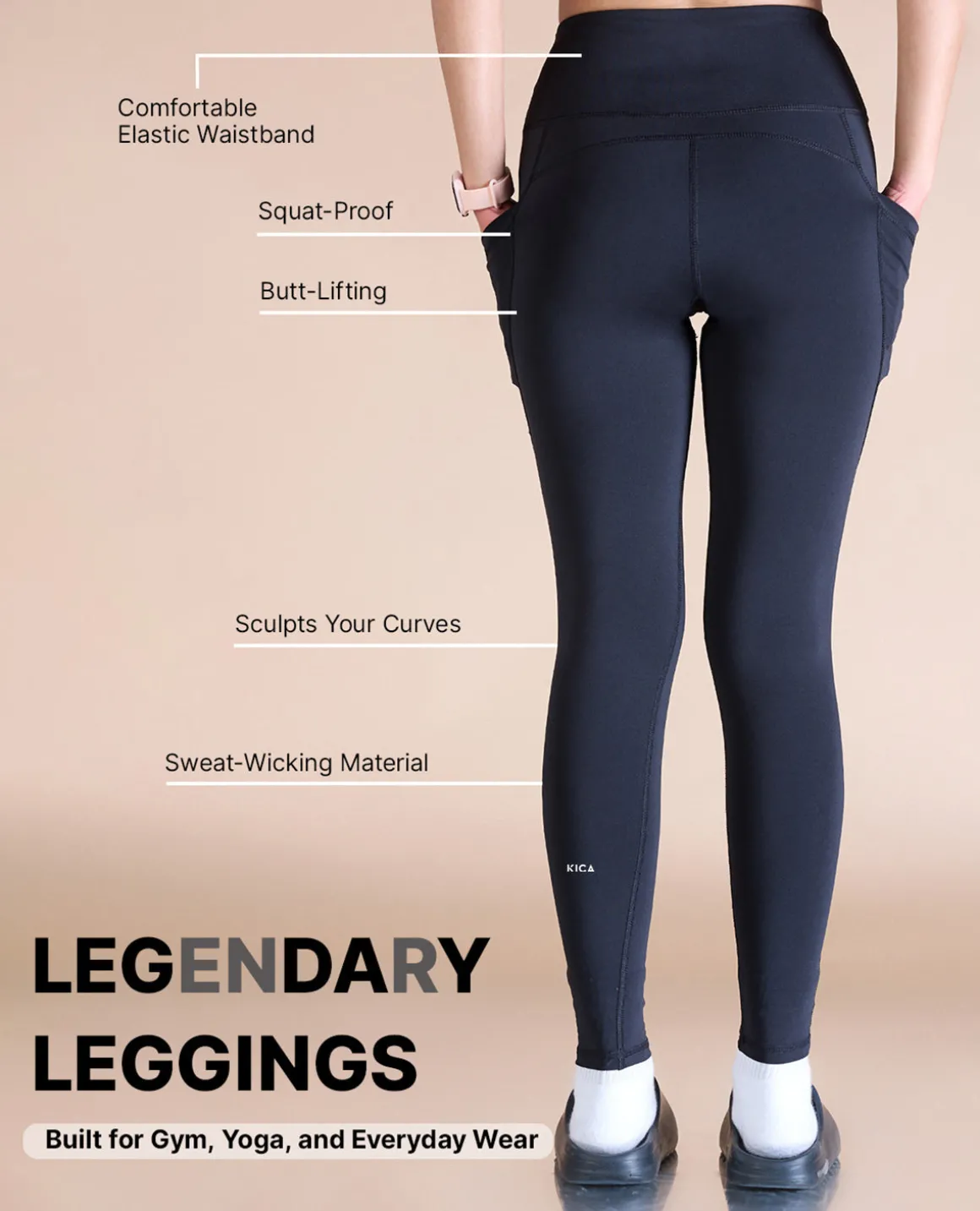 High Waisted Stretchable Leggings