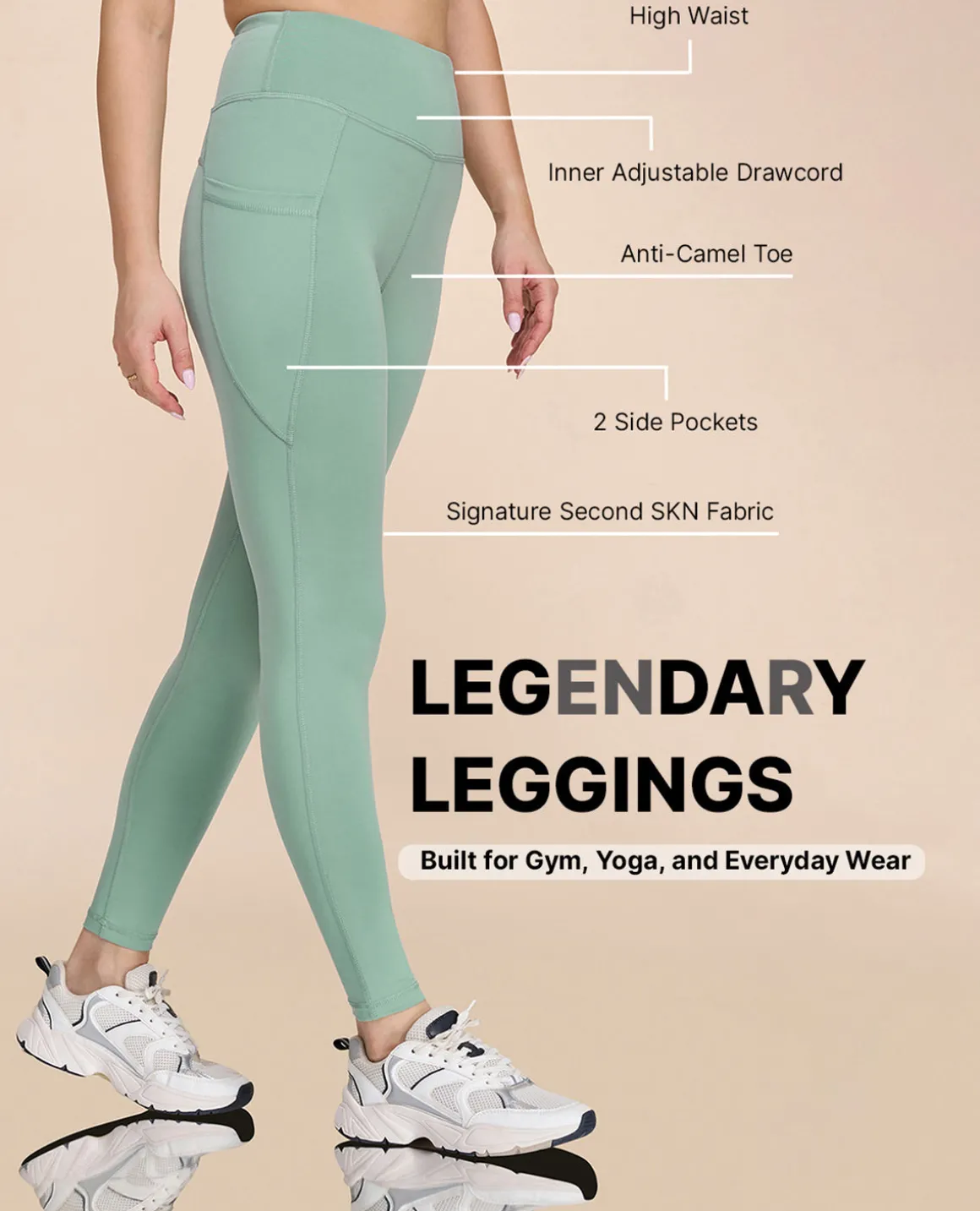 High Waisted Stretchable Leggings