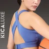 Luxe Crostini Full Coverage And High-Impact Sports Bra Blue