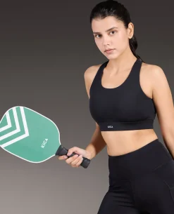 Luxe Crostini Full Coverage And High-Impact Sports Bra Black