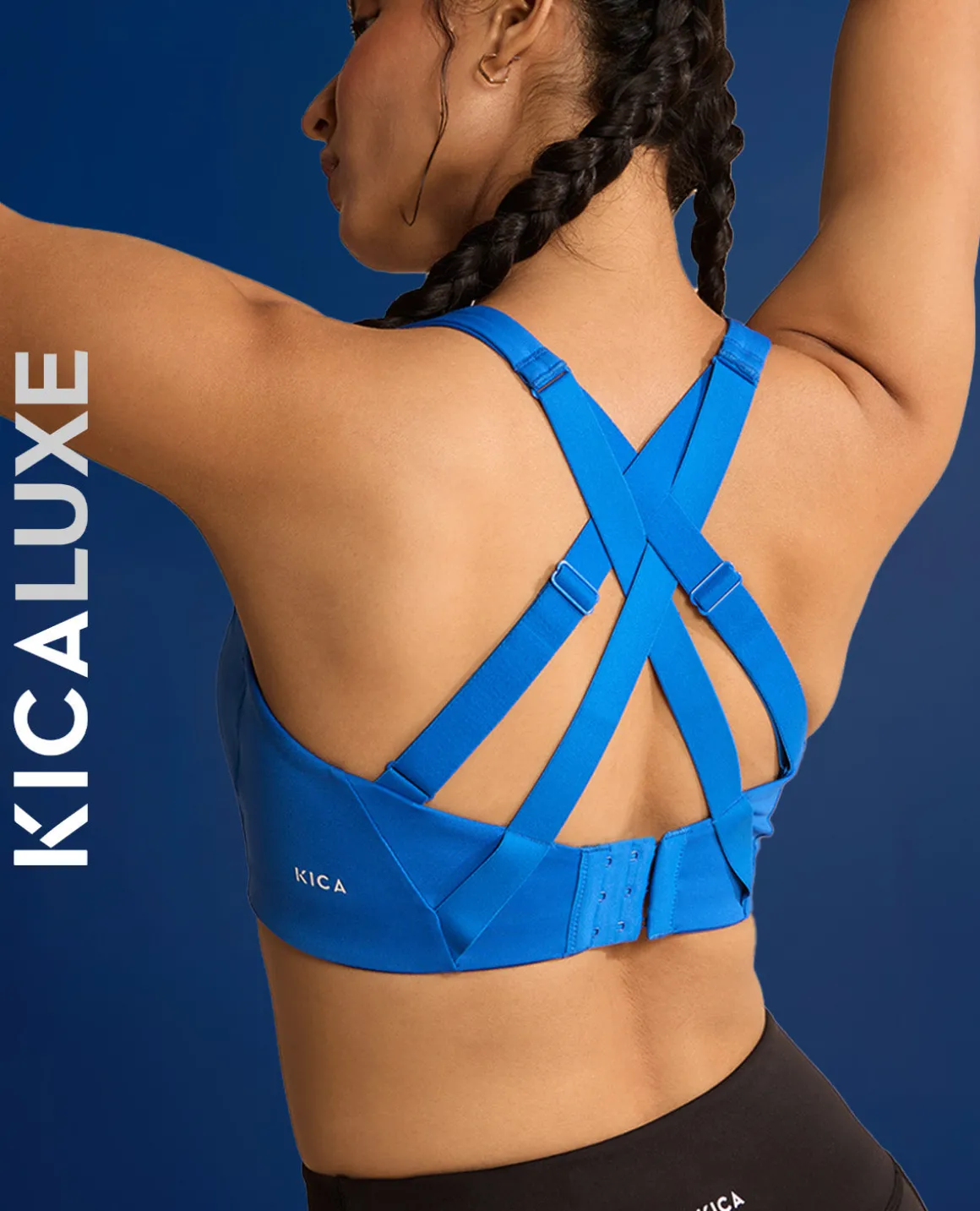 Luxe Limitless High-Impact Full Coverage Sports Bra Blue