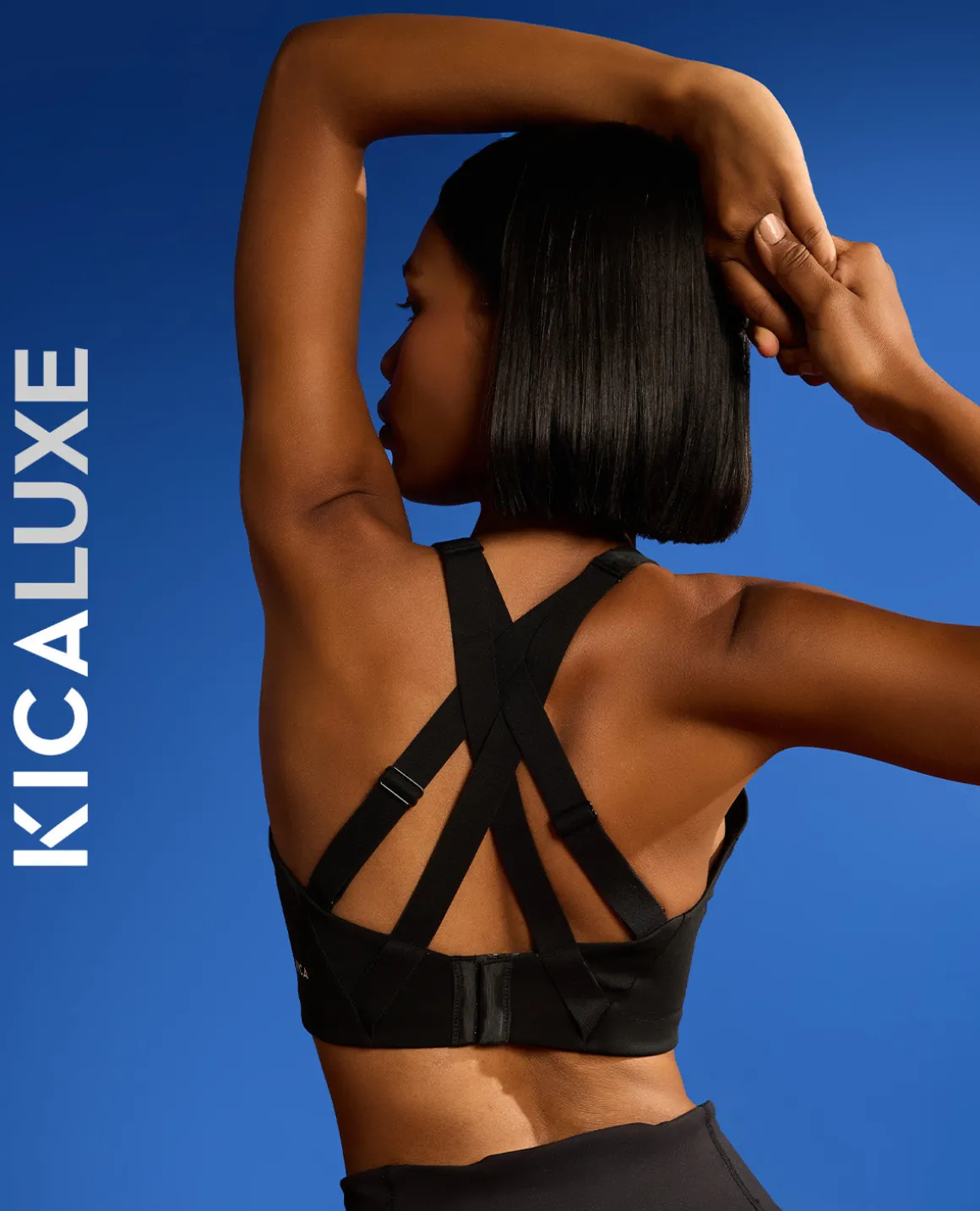 Luxe Limitless High-Impact Full Coverage Sports Bra Black