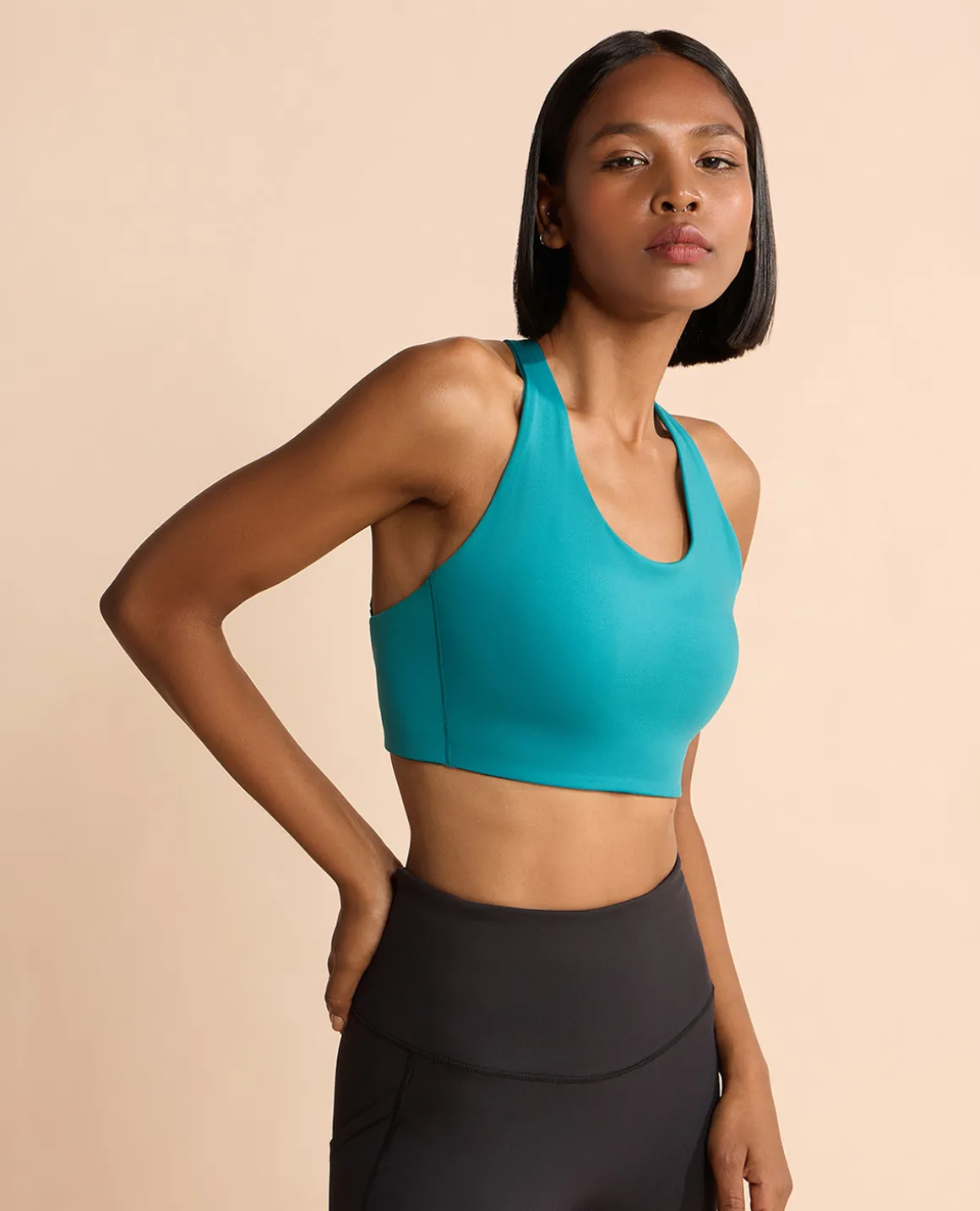 Luxe Limitless High-Impact Full Coverage Sports Bra Green