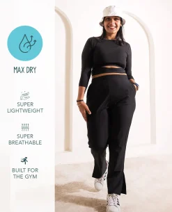 Max Dry Travel Pants With Pockets Black