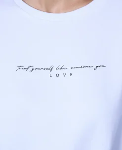 Nykd All Day Cotton Dolman Tee - NYLE278 - Bright white