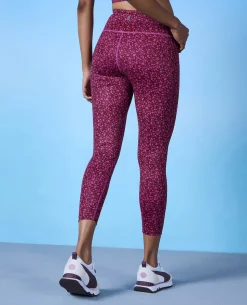 Nykd All Day High rise Trendsetter Printed Legging- NYK121-Scatter Tawny Print