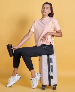 Nykd All Day Iconic Cotton Boxy Tee - NYLE276 - Peach parfait
