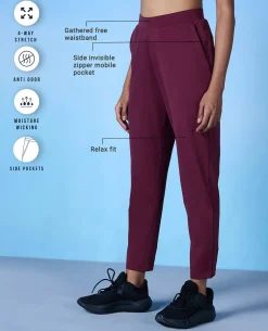 Nykd All Day Iconic Go To Travel Pant -NYAT249-Tawny port