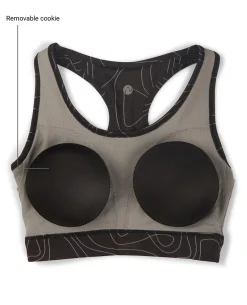 Nykd All Day On-Trend Sports Bra With Keyhole Back - NYK082 - Doodle Black Print