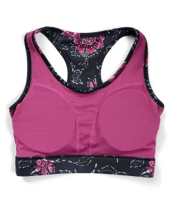Nykd All Day On-Trend Sports Bra With Keyhole Back - NYK082 - Batik Black Print