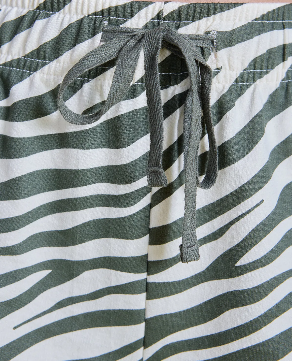 Nykd All Day Printed Terry Shorts - NYAT287 - Zebra green print