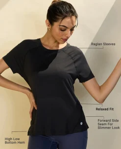 Nykd All Day Sun Protect Tee - NYK296 - Jet Black melange