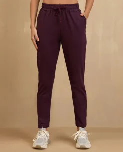 NYKD By Nykaa Cotton Comfort Pants-NYAT502-Grape