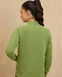 NYKD By Nykaa Cozy Fleece Zippered Jacket -NYLE704-Green