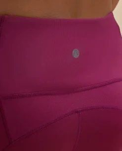 Nykd By Nykaa High Rise Legging with Reflective Print -NYK299-Grape