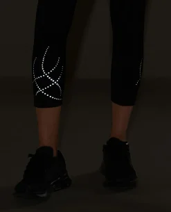 Nykd By Nykaa High Rise Legging with Reflective Print -NYK299-Jet Black
