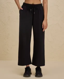Nykd By Nykaa Summer Essential Comfort Cotton Terry Lounge Pants -NYLE606-Jet Black