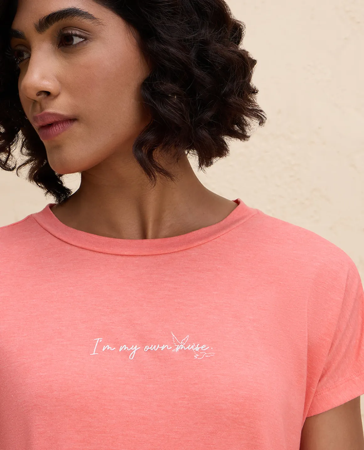 Nykd By Nykaa Super Stylish Back Knot Tee-NYAT279-Orange