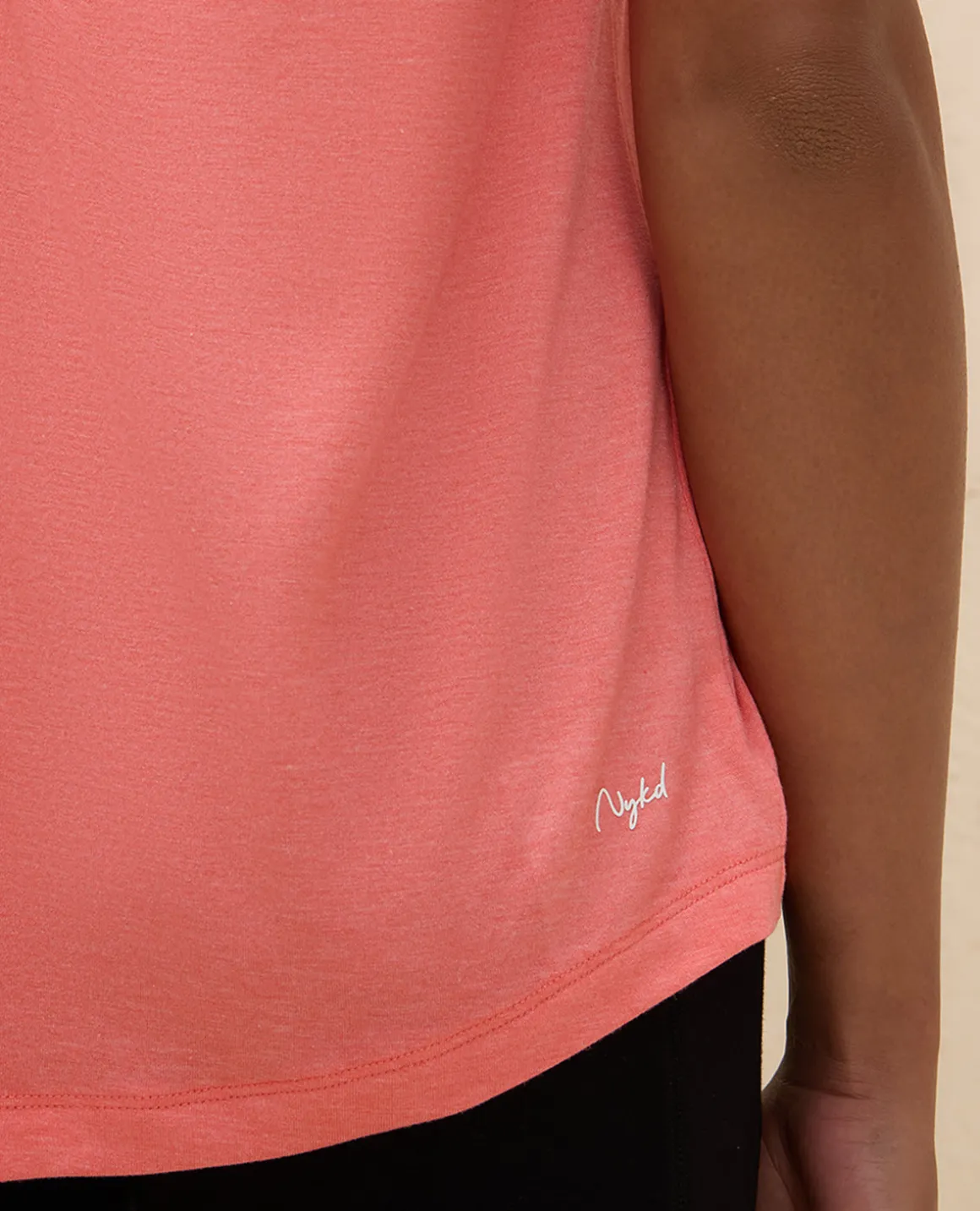 Nykd By Nykaa Super Stylish Back Knot Tee-NYAT279-Orange
