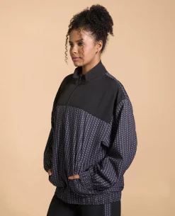 Oversized Printed Bomber Jacket