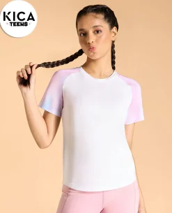 Regular Colourblock Tshirt For Girls