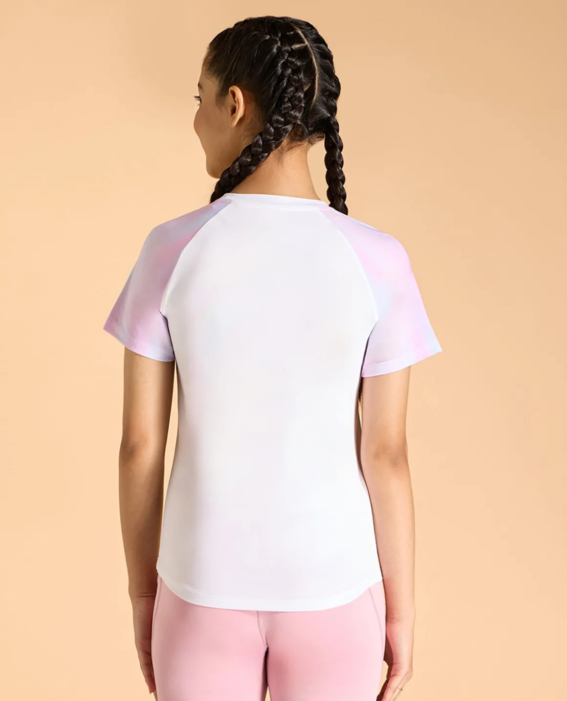 Regular Colourblock Tshirt For Girls